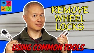 How to remove wheel locks without a key using common tools [upl. by Runstadler]