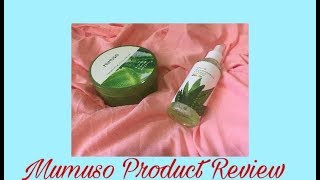 Mumuso Aloe Vera Products Review [upl. by Yclek]