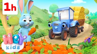 El Tractor y los Animales y Más  ¡ Una Hora   Rima Infantil  HeyKids  Canciones infantiles [upl. by Aihseken355]