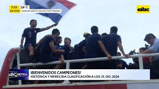 La Albirroja Sub 23 llegó al país tras consagrarse campeona en Venezuela [upl. by Melia851]