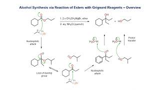 Ester reaction with a Grignard reagent [upl. by Akeimat]