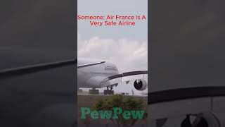 Air France Crashes aviation avgeek trending [upl. by Patterman]