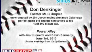 Don Denkinger former MLB umpire on Jim Joyce blown call  MLB Network Radio [upl. by Schechter885]