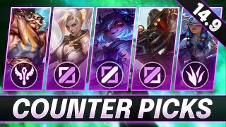 TOP 10 COUNTER PICKS You MUST ABUSE In PATCH 149  CHAMPS to MAIN for FREE LP  LoL Meta Guide 149 [upl. by Lamori641]