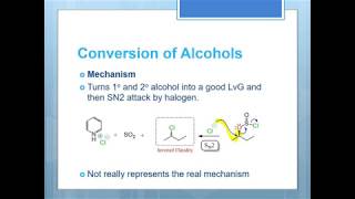 有機化學 Conversion of Alcohols to Alkyl Halides 醇類轉換成鹵烷全 [upl. by Laughlin]