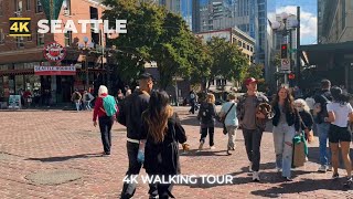 4k SEATTLE Walk  This is Downtown Seattle [upl. by Juliana]