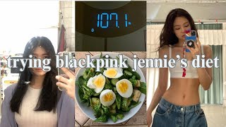 trying blackpink jennie’s diet for 3 days for a slimmer waist [upl. by Jobina]