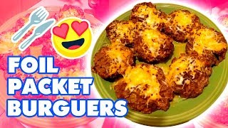 Foil Packet Burgers  LARGE FAMILY RECIPES  Jamerrill Stewart [upl. by Anoirb]