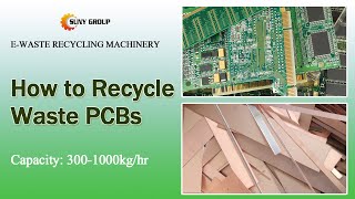 PCB Copper Clad Board Recycling Plant  EWaste Recycling Process [upl. by Ecinaj]