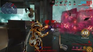 Warframe  Saryn Nourish Build  Kuva Ogris Crit Riven tryclo [upl. by Ailimaj542]