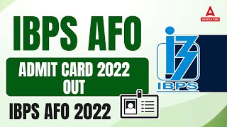 IBPS AFO Admit Card 2022 Out  How to Download IBPS AFO Admit Card 2022 [upl. by Nella74]