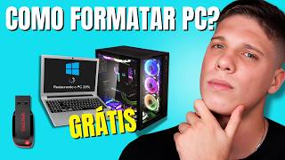 Como Formatar e Instalar o Windows 10 ou 11 no PC de Forma Simples Rápida e Grátis [upl. by Harifaz]