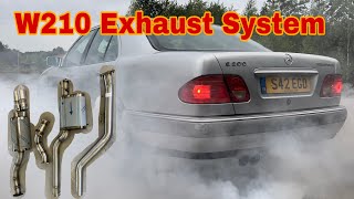 W210 Stainless Steel Exhaust System E300 Turbodiesel [upl. by Helge]