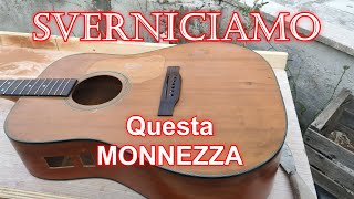 Come sverniciare una chitarra acustica senza fare danni  Tutorial [upl. by Wight]