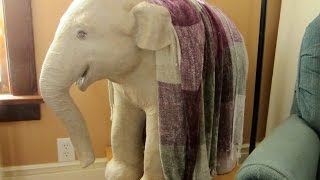 Paper Mache Baby Elephant Sculpture  How to Make It [upl. by Smada]