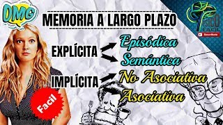 MEMORIA A LARGO PLAZO Y SUS TIPOS  FACIL Y CON EJEMPLOS [upl. by Libb]