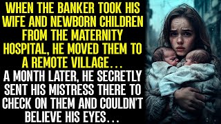 The banker sent his mistress to check on his wife and kids in the wilderness and was stunned… [upl. by Elvera]