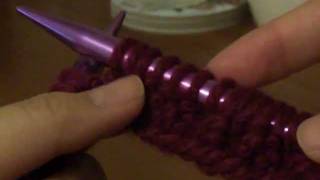 Knitting Increase stitch k1 k1 tbl k1 [upl. by Shauna740]