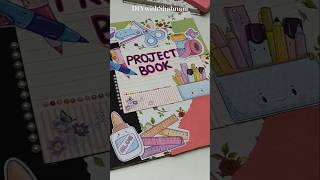 Project book decoration idea diy decoration shorts viralvideo [upl. by Pry]