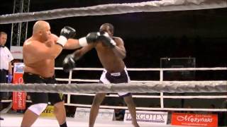 Kamil Bazelak vs James Smith 2 KO na gali Łomżyński Fight Night II [upl. by Aned774]