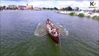 Wyścigi łodzi wikińskich Wolin 2017  Vikings ships race 2017 [upl. by Ennovoj]