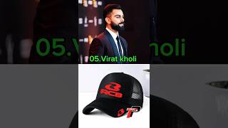 Top 6 Indian cricketer favourite cap Virat Kohliipl shubhamgill msdhoni klrahul cap ipl [upl. by Eibot]