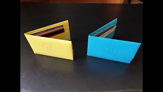 How To Make A Paper Wallet Kağıttan Basit Cüzdan Yapımı [upl. by Nyliahs185]