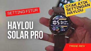 Smartwatch Haylou Solar Pro  Review Setting Smartwatch Keren ini [upl. by Tavy]