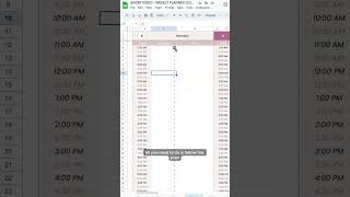 Daily Weekly Monthly Planner Template Google Sheets Spreadsheet productivity spreadsheet planning [upl. by Edasalof945]