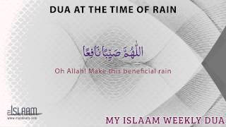 Dua at the time of rain  Daily Islamic Supplication [upl. by Einahc864]