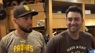 Kyle Higashioka on big day for Padres Mike Shildt on first homestand Robert Suarez on 5 out save [upl. by Ardnala416]