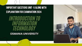 INTRODUCTION TO INFORMATION TECHNOLOGY SEMESTER 3 MOST IMPORTANT ANSWERS UNIT5 EXAMINATION 2024 [upl. by Danica116]