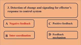 Homeostasis Multiple Choice Questions MCQs Part I [upl. by Acus333]