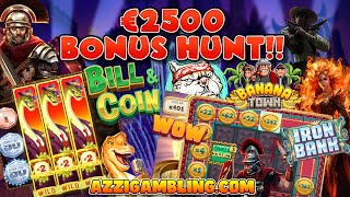 €2500 BONUS HUNT 17 BONUSES😎🎰 [upl. by Onitsoga]