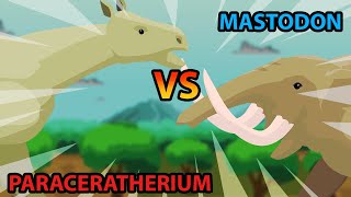 Paraceratherium vs Mastodon  Prehistoric Animals Tournament S1  Prehistoric Animal Animation [upl. by Marcin8]