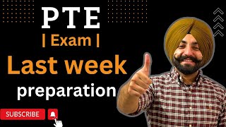 PTE exam last week preparation how to clear PTE exam  Gurwinder Sir [upl. by Rockel]