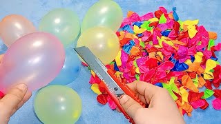 statisfying video  colorful balloon Popping shots funny 🎈part 26 [upl. by Drugi]