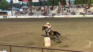 MS French Walla Walla winning her first pro rodeo in Homedale [upl. by Bertasi]