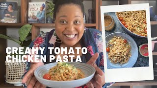 Creamy Tomato Chicken Pasta Recipe [upl. by Alfred]