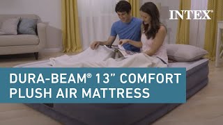 Intex® 13in DuraBeam® Deluxe Comfort Plush Air Mattress [upl. by Georgette]