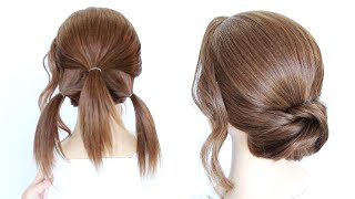 Easy Updo for Short to Medium Hair [upl. by Beata]