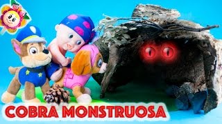 La PATRULLA CANINA Y LA COBRA MONSTRUOSA SOCORRO LA SERPIENTE SE COME AL BEBÉ Paw patrol español [upl. by Enelrae]