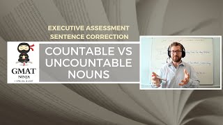 GMAT Ninja SC Ep 13 Countable vs Uncountable Nouns [upl. by Nomsed417]