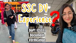 SSC STENOGRAPHER 2022 DOCUMENT VERIFICATION  DoPT CSSS  Documents required [upl. by Ekul]