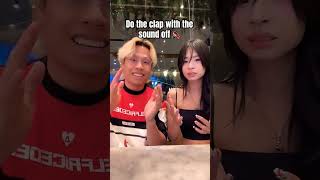 greenscreen clapchallenge clapping anime duet couple travel love song challenge [upl. by Rases]