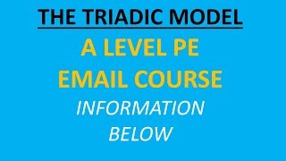 A Level PE The Triadic Model Explained [upl. by Aryk91]