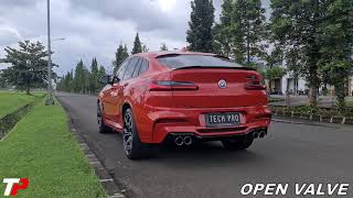 BMW X4M Competition With TECHPRO Valvetronic Exhaust [upl. by Ailegave770]