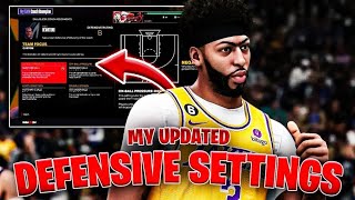 THESE ARE THE UPDATED BEST DEFENSIVE SETTINGS IN NBA 2K24 MyTEAM [upl. by Dekow]