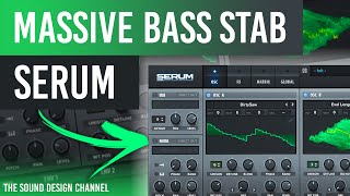 SERUM Tutorial  Massive Bass Stab Melodic Techno  Massano Anyma  Tutorial [upl. by Ainsley434]