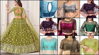 Latest Net Lehenga Blouse Designs 2024  Lehenga Net Blouse Design Images Net Lehenga Blouse Design [upl. by Roxana]